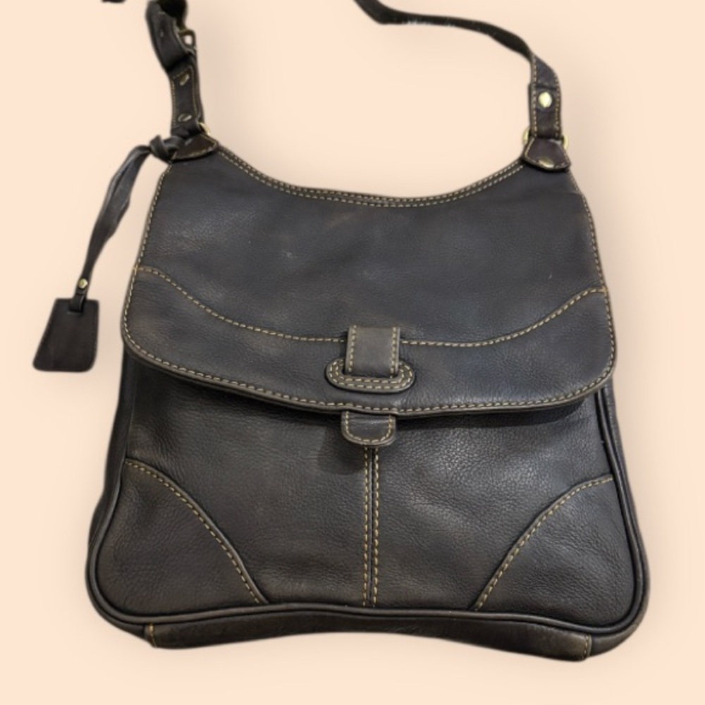 Hotter Brown leather Shoulder Crossbody bag